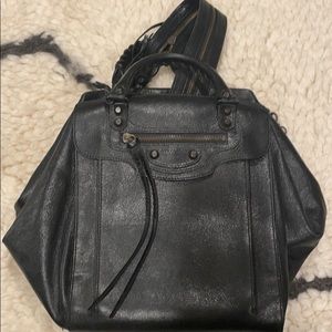 BALENCIAGA black motocross giant traveler backpack